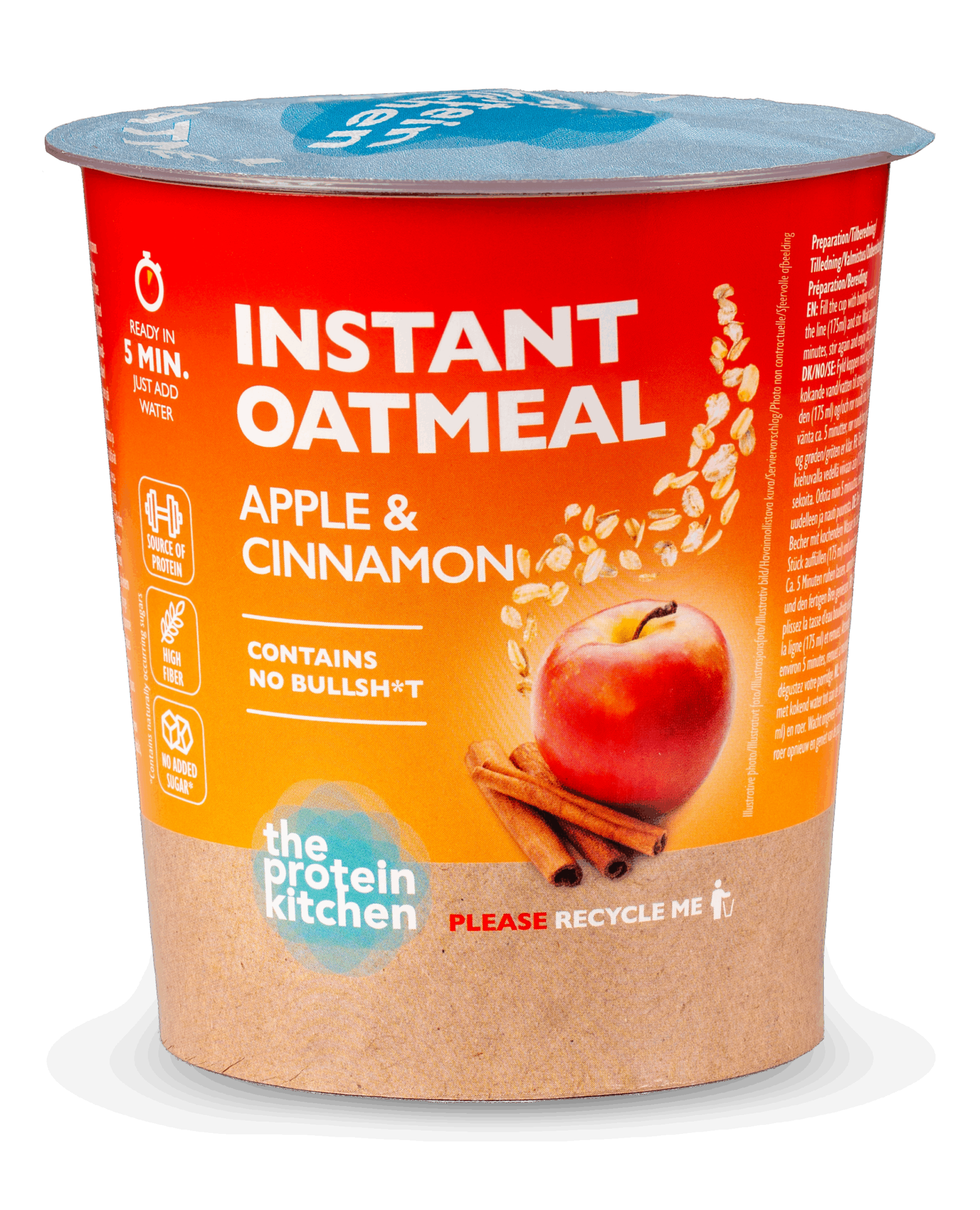 NYHED - Instant Oatmeal - Apple & Cinnamon - 8 stk.